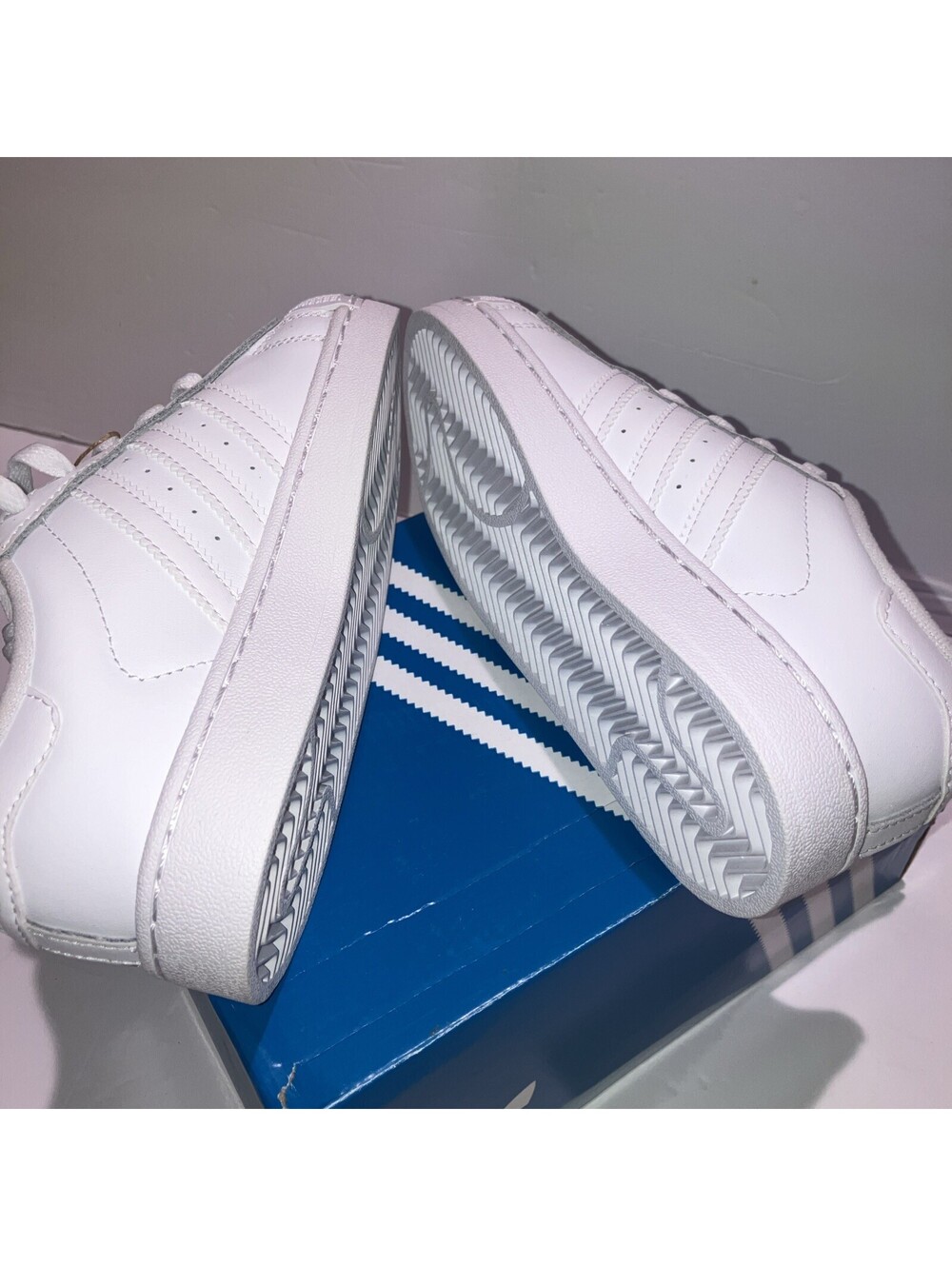adidas Superstar II CF EL I 13K Kids White/White Toddler Sneaker Shoe JH9986 NEW - Picture 8 of 8